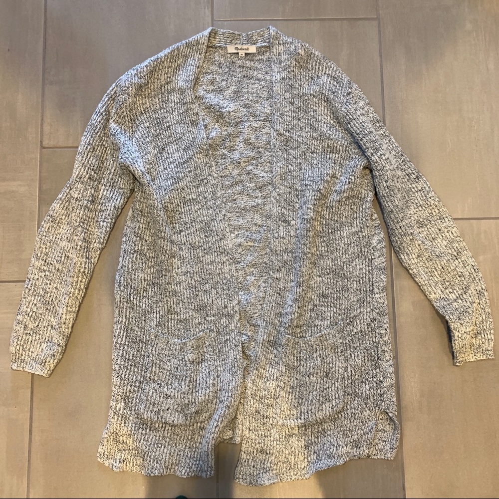 Madewell Light Heather Grey Cardigan